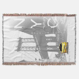 Couverture Image jaune d'art de bruit de pont de Brooklyn de
