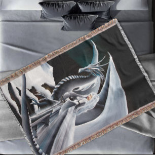 Couverture Imaginaire Auroras femme Dragon blanc