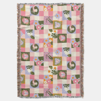 Couverture Imprimé Fleur Jungle Groovy