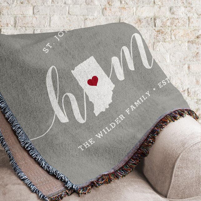 Couverture Indiana Home State Personnalisé (Créateur téléchargé)