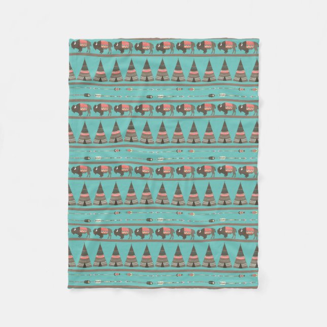 Couverture indienne d'ouatine de cabine (Devant)