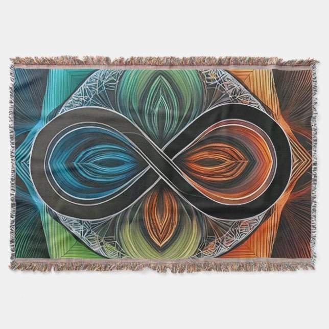 Couverture Infinity Mandala African Tribal Mask Abstrait (Devant)
