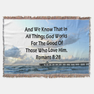 COUVERTURE INSPIRING ROMANS 8:28 BIBLE VERSE