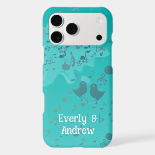 Couverture iPhone Notes de Musique Oiseaux Chantan