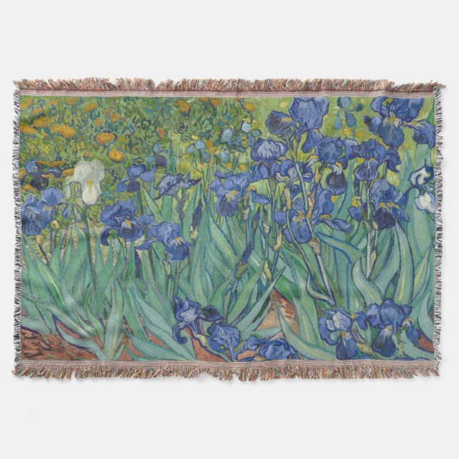 Couverture Irises, Floral Oil Painting, Vincent Van Gogh (Devant)