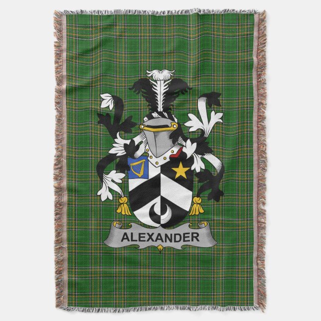 Couverture Irish Alexander Coat of Arms Family Crest Irlande (devant Vertical)