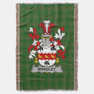 Couverture Irish Bradley Manteau d'armoiries Famille Crest Ir