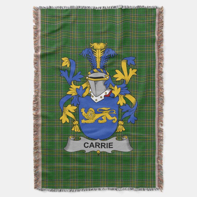 Couverture Irish Carrie ou O_Carrie Armoiries de famille Cres (devant Vertical)