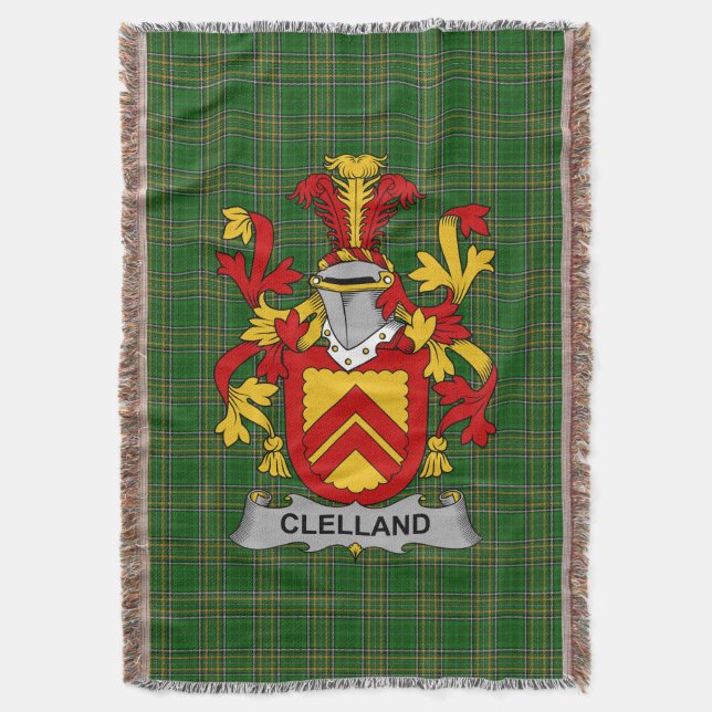 Couverture Irish Clelland ou McClelland Coat of Arms Family (devant Vertical)