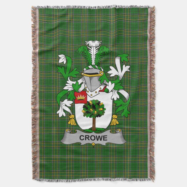 Couverture Irish Crowe ou McEnchroe Armoiries de la famille C (devant Vertical)
