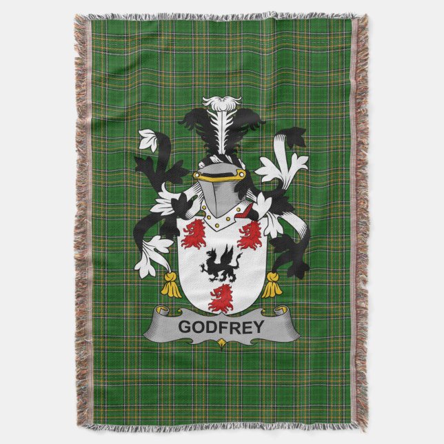 Couverture Irish Godfrey (de Bushfield) Armoiries Famille (devant Vertical)