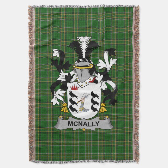 Couverture Irish McNally Manteau d'armoiries Family Crest Irl (devant Vertical)