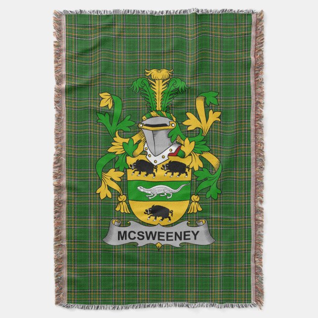 Couverture Irish McSweeney Manteau d'armoiries Family Crest I (devant Vertical)