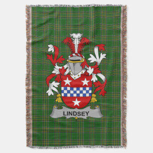 Couverture Irlandais Lindsey Manteau d'armoiries Famille Cres