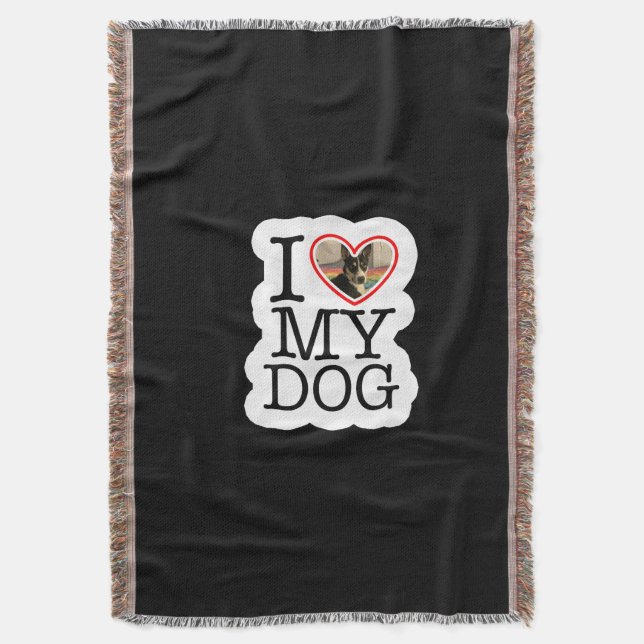 Couverture J'aime mon chien personnalisé (devant Vertical)