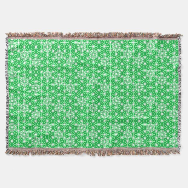 Couverture Japonais Asanoha motif, Jade Green (Devant)