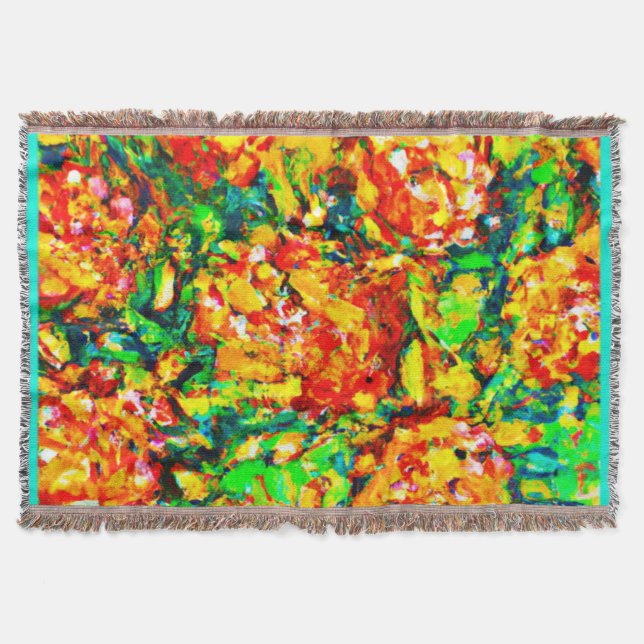 Couverture Jardin Art Motif frais (Devant)