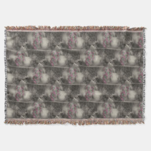 Couverture Jardin fleuri Chaise antique Nature Art Motif
