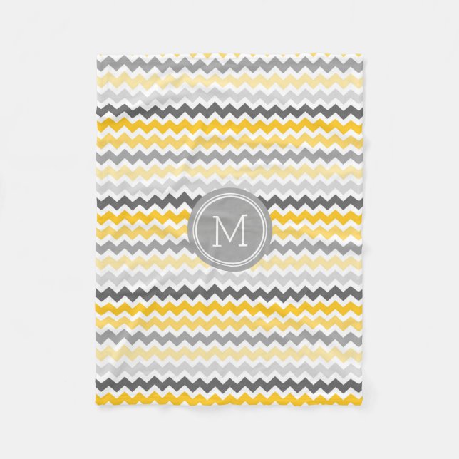 Couverture jaune grise de monogramme de motif de (Devant)