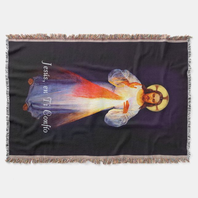 Couverture Jesus Divina Misericordia Colcha Blanche Espagnol (Devant)