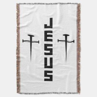 Couverture JESUS Nail Croix foi chrétienne pour les croyants