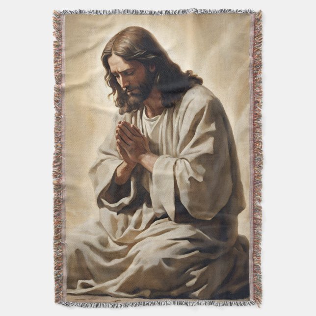 Couverture Jésus Priant Jeu Blanche (devant Vertical)