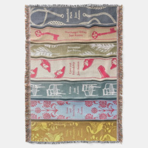 Couverture jetée de livres de Jane Austen
