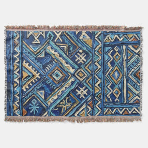 Couverture jetée Kuba Amazigh Impasto Sacré Afri