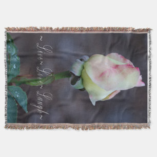 Couverture Jeter la couverture/Rouge et jaune Rose Bud