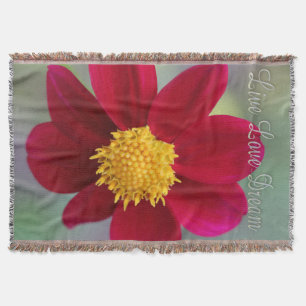Couverture Jeter une couverture/Fleur rouge