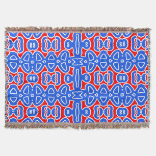 Couverture Jeter une couverture, motif de tissu multicolore d