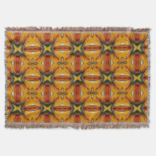 Couverture Jeter une couverture, motif de tissu multicolore d