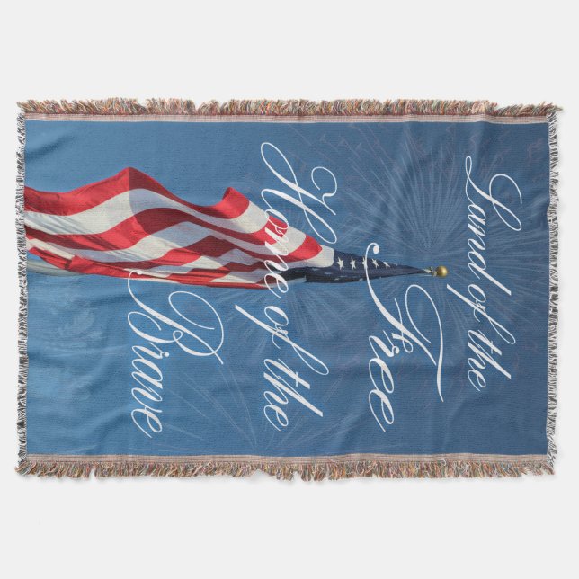 Couverture Jetez une couverture/drapeau américain (Devant)