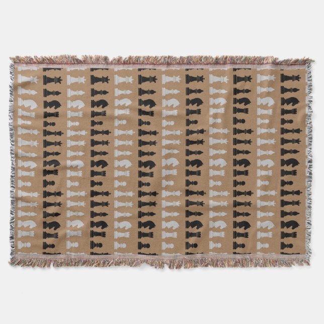 Couverture Jeu d'échecs Brown moderne Motif (Devant)