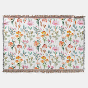 Couverture Joli coloré aquarelle motif floral rose