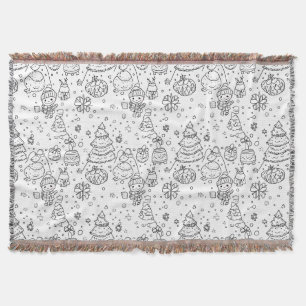 Couverture Joli motif de Noël en hiver à dessiner (3)