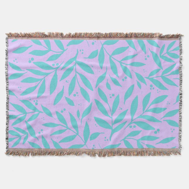 Couverture Jolies branches - turquoise et violet ado (Devant)