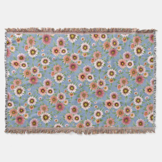 Couverture Jolies marguerites Floral Botanique Impression (Devant)