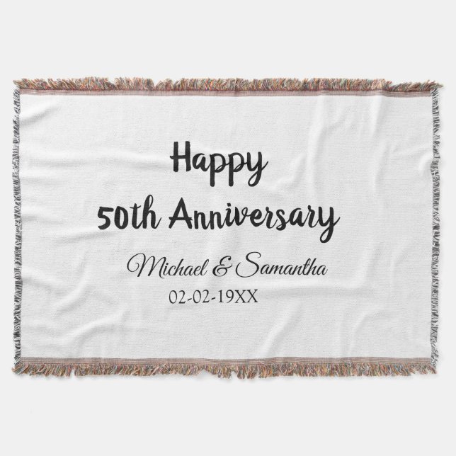 Couverture Joyeux 50e anniversaire ajouter nom du couple date (Devant)