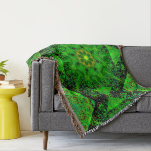Couverture Kaleidoscope Vert Viridescente