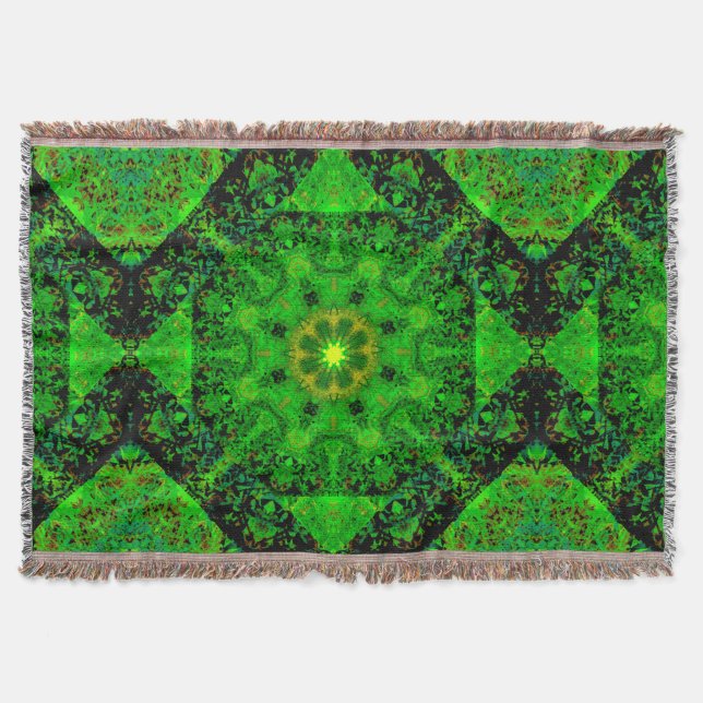 Couverture Kaleidoscope Vert Viridescente (Devant)