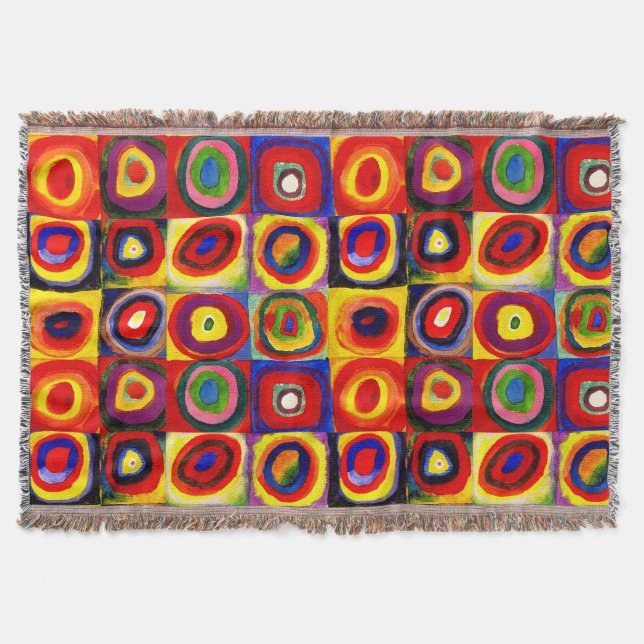 Couverture Kandinsky Farbstudie Cercles Carré Quadrate Art (Devant)
