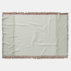 Couverture Keftieh vert olive