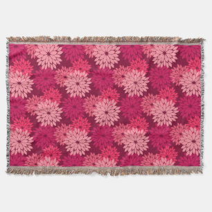 Couverture Kimono floral moderne Imprimer, Coral rose et Bour