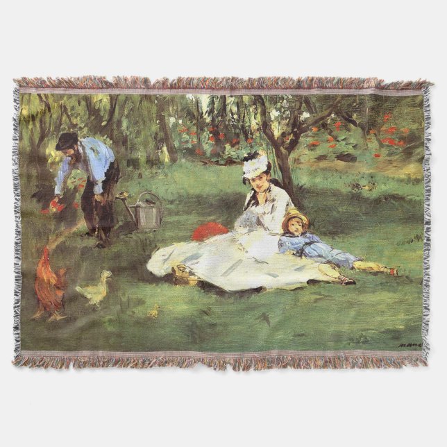 Couverture La famille Monet dans son jardin Edouard Manet (Devant)