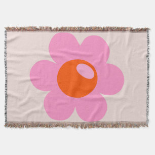 Couverture La Fleur 05 Abstraite Fleur Rose Et Orange Floral