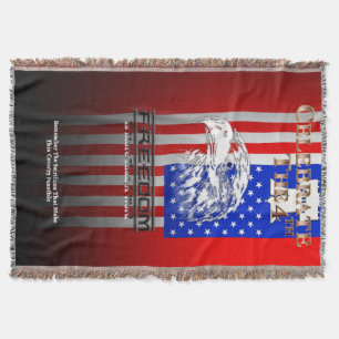 Couverture La Liberté Est Plus Qu'Un Mot C4th Throw Blanket