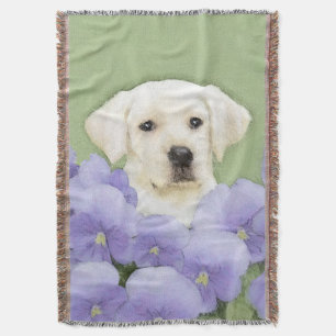 Couverture Labrador Retriever Puppy Painting Original Chien A