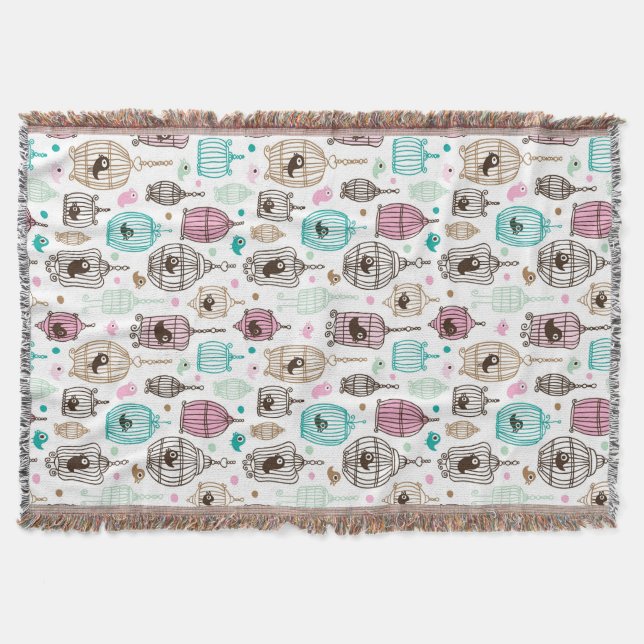 Couverture l'amour de cage à oiseaux badine le motif (Devant)