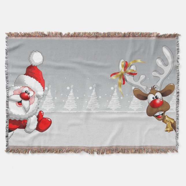 Couverture Lancer de la tapisserie de Père Noël & rennes. (Devant)